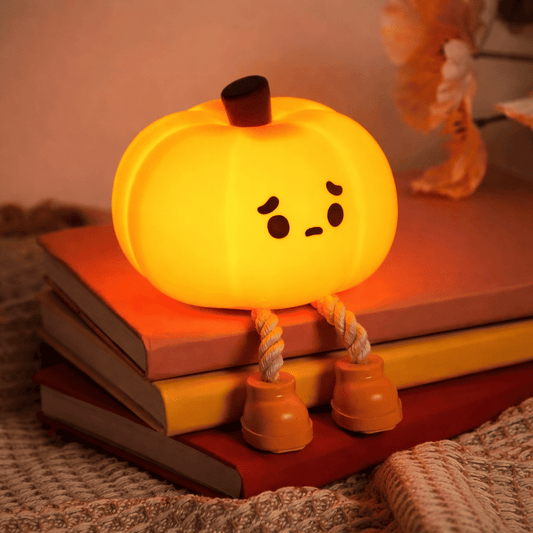 Cute Pumpkin LED Night Lamp | Soft Warm Glow