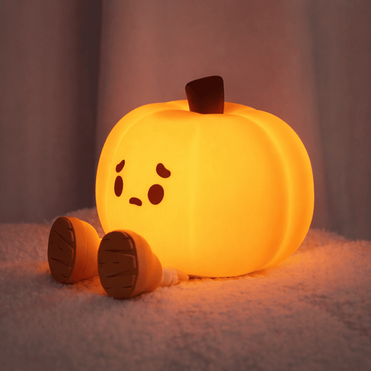 Cute Pumpkin LED Night Lamp | Soft Warm Glow